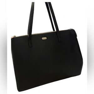 Furla Danae Vitello Keira Black Italian Leather Tote NWT
